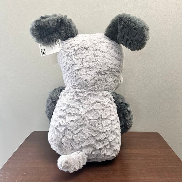 Mother's Day Large Gray and Blue Puppy Plush with Built-In Photo Frame, 13 in - Picture 4 of 6